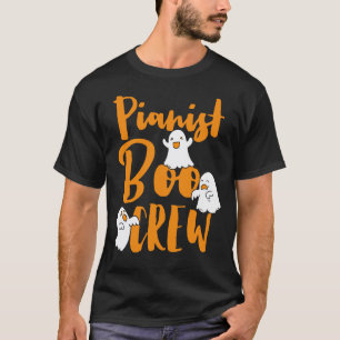 Camiseta Traje de Halloween do Pianista Boo Crew Correspond