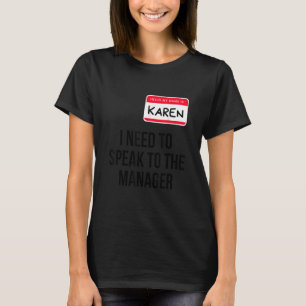 Camiseta Traje de Halloween Karen Preciso Falar Com o M
