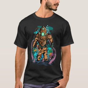 Camiseta Traje de mergulhador de mergulho Scuba Diver