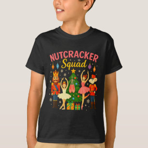 Camiseta Traje De Natal Da Equipe Do Quebra-Nozes De Ballet