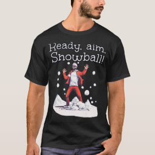 Camiseta Traje de Neve pronto para mira com bolas de Neve