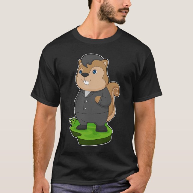 Camiseta Traje de Noiva Esquilo Groom (Frente)
