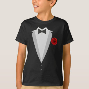 Camiseta Traje de Noivo Custo de Casamento Gravata Preta En