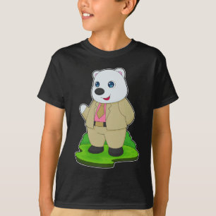 Camiseta Traje de noivo urso polar casamento