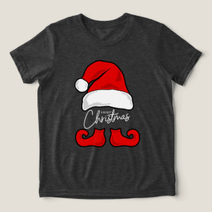 Camiseta Traje de Papai Noel Natal Feliz