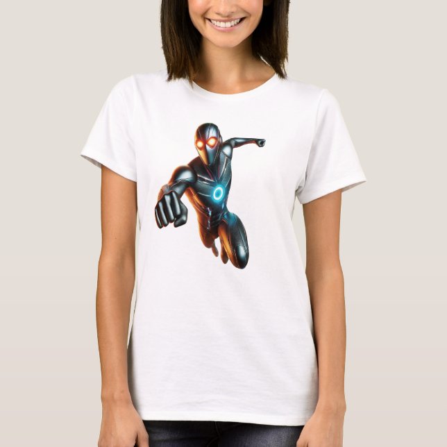 Camiseta Traje de Reator Arc Homem de Ferro - Super Herói M (Frente)