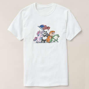 Camiseta Traje de Sapo Levantando a Bandeira