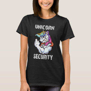 Camiseta Traje de Segurança Unicórnio Polícia Homens Mulher
