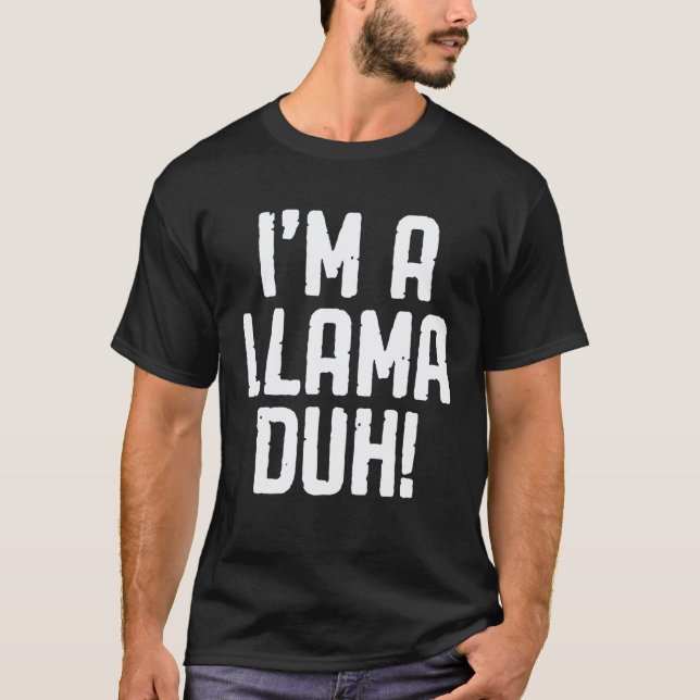 Camiseta Traje de Sou uma Lhama, óbvio (Frente)