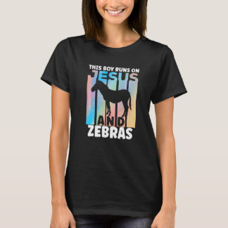 Camiseta Traje de Zebra para Amantes de Zebra para Rapazes 