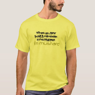 Camiseta Traje do Dia das Bruxas - mostarda
