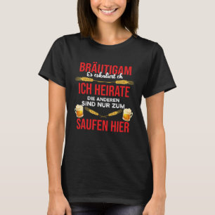 Camiseta Traje do Noivo JGA Homens Despedida de Solteiro