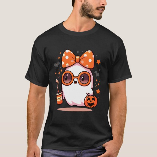 Camiseta Traje engraçado de Halloween combinando Boo Ice Co (Frente)