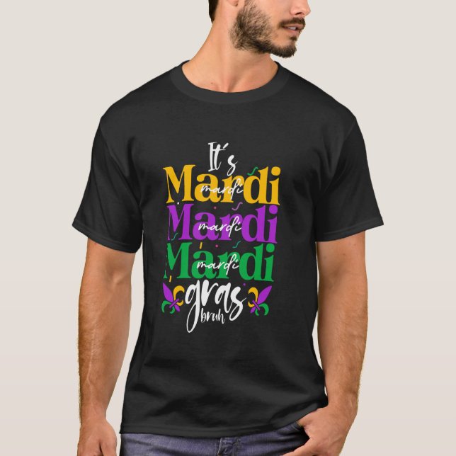 Camiseta Traje engraçado de Mardi Gras Desfile de Carnaval  (Frente)