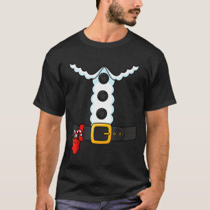 Camiseta Traje engraçado de natal papai noel fantasia de na