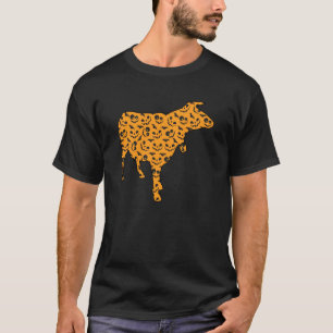 Camiseta Traje Fácil de Halloween para Gado Vaca Touro Faze