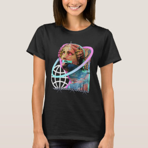 Camiseta Traje Grego Retrowave de Onda Sintética Vaporwave