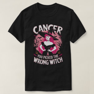 Camiseta Traje Mês de Consciência do cancer, Bruxa Guerreir
