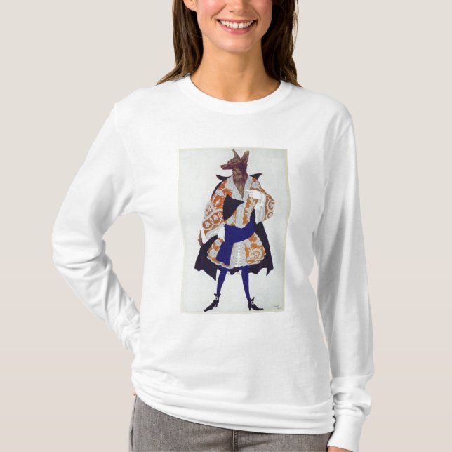 Camiseta Traje o design para o lobo, da Bela Adormecida (Frente)