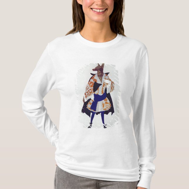 Camiseta Traje o design para o lobo, da Bela Adormecida (Frente)