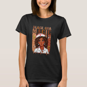 Camiseta Traje Preto CNA Enfermeira Orgulhosa Trabalho Hist