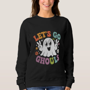 Camiseta Traje Retro de Halloween Vamos Lá Espíritos Malign
