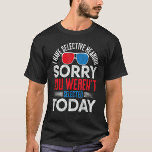 Camiseta Trajes de 4 de Julho para Mulheres Eu Tenho Audiçã