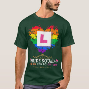 Camiseta Trajes de Despedida de Solteira Lésbica para Mulhe