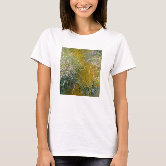Camiseta Trajeto de Claude Monet | através das íris (Frente)