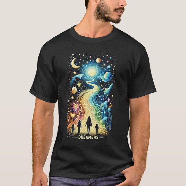 Camiseta Trajetores de luz (Frente)