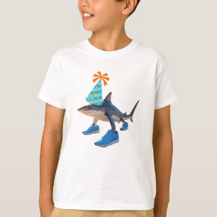 Camiseta Tralalalero Tralala Shark Aniversário Hat