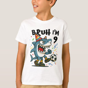 Camiseta Tralalero Tralala Cérebro Italiano Menino Vermelho