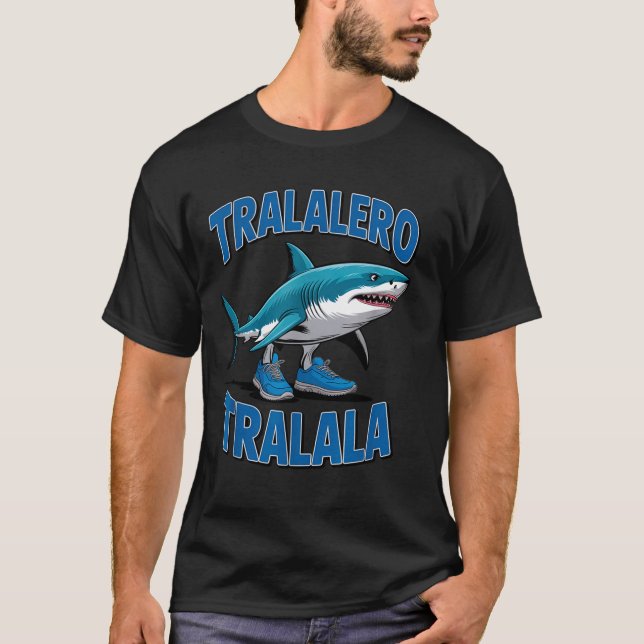 Camiseta Tralalero Tralala Funny Italian Brainrot Toddlers  (Frente)