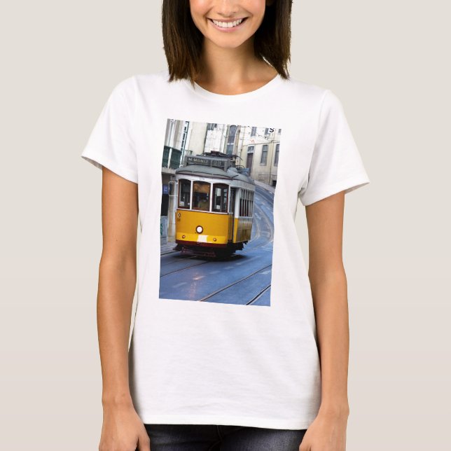 Camiseta Tram 28, Lisbon, Portugal (Frente)