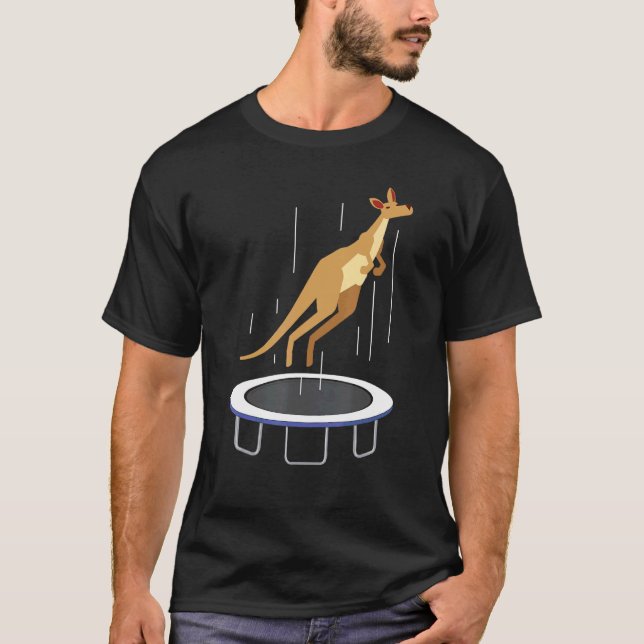 Camiseta Trampoline Kangaroo Willife Animal Austrália (Frente)