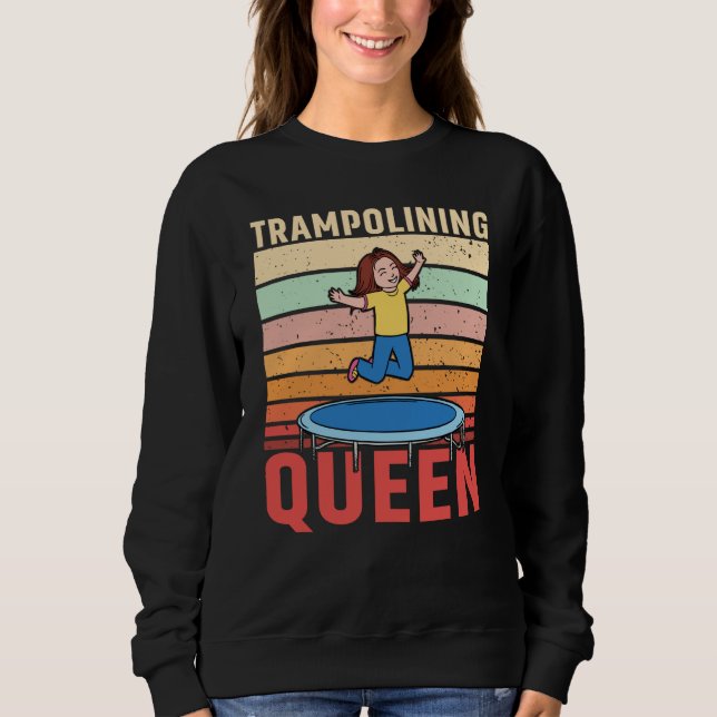 Camiseta Trampolining Queen Jumping Trampoline Gymnastics (Frente)