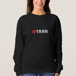 Camiseta Tran Amor, Coração Design Amado por Qualquer um qu