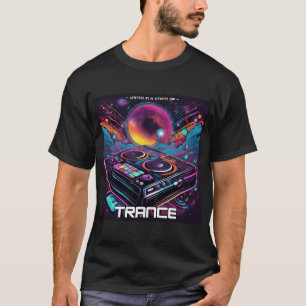 Camiseta Trance Music - DJ Deck Design - EDM - TECHNO -