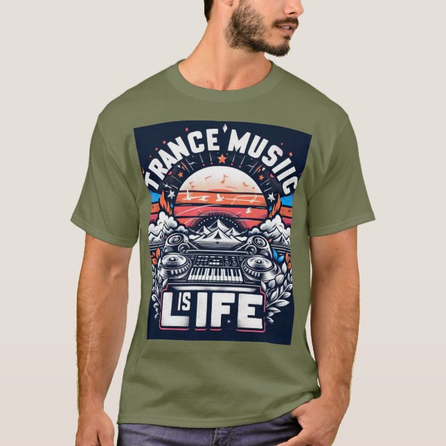 Camiseta Trance Music is Life - Festival Tshirt (Frente)
