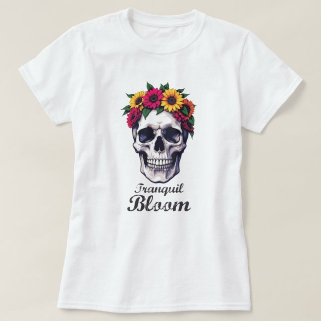 Camiseta Tranquil Bloom (Frente do Design)