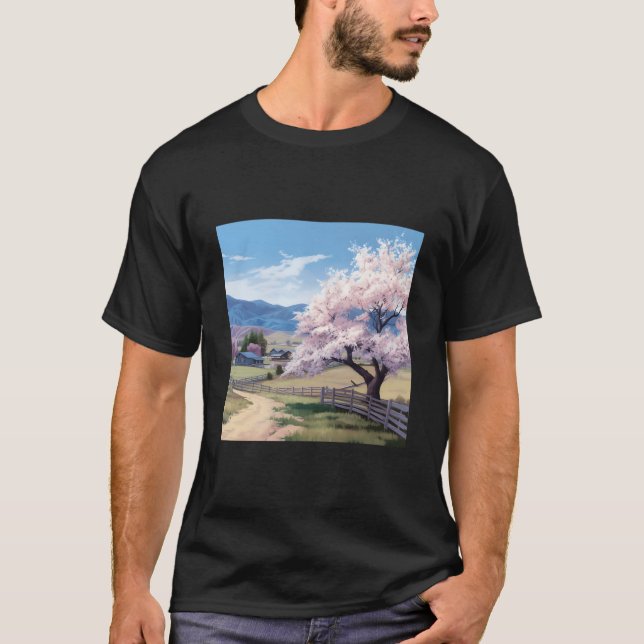 Camiseta Tranquil Blossom Hway Countryside Residence (Frente)