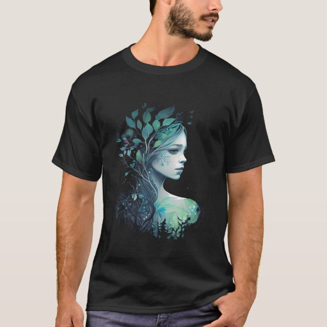 Camiseta Tranquil Tree Goddess Graphic Tees Men Women Boys  (Frente)