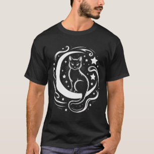 Camiseta Tranquila de Gato Flor de Lótus Yoga Aten