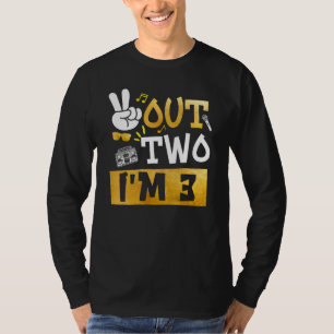 Camiseta Tranquilidade 2 Eu tenho 3 anos aniversário de 3 a