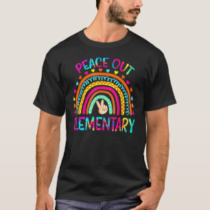 Camiseta Tranquilidade Do Arco-Íris Elementar No Dia Passad