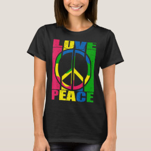 Camiseta Tranquilidade Tie Dye Finger Freedom Hippie Flower