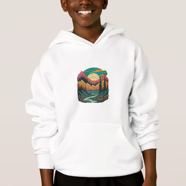 Camiseta Tranquilo Cenário Natural Hoodie (Frente)