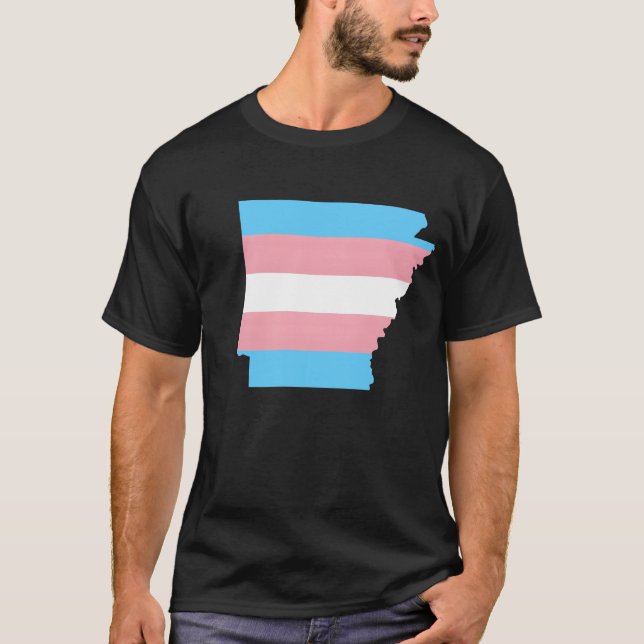 Camiseta Trans Flag Arkansas LGBT Pride Support gift (Frente)