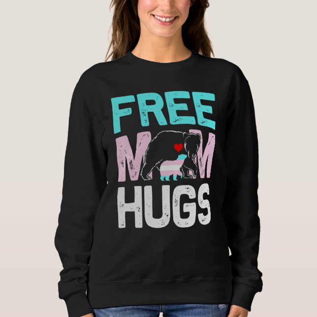 Camiseta Trans Free Mãe Hugs Transexora Orgulho Mãe Ally Ra (Frente)