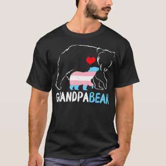 Camiseta Trans Grandpa Bear Pai Orgulho Arco-Íris Transgêne